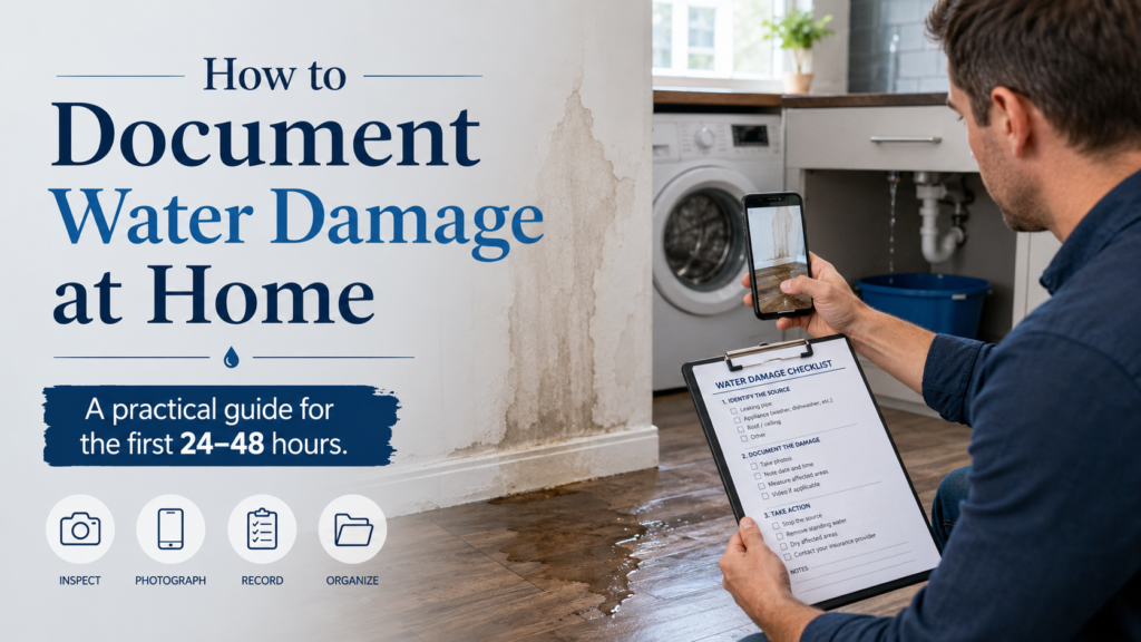 How to Document Water Damage at Home