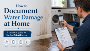 How to Document Water Damage at Home