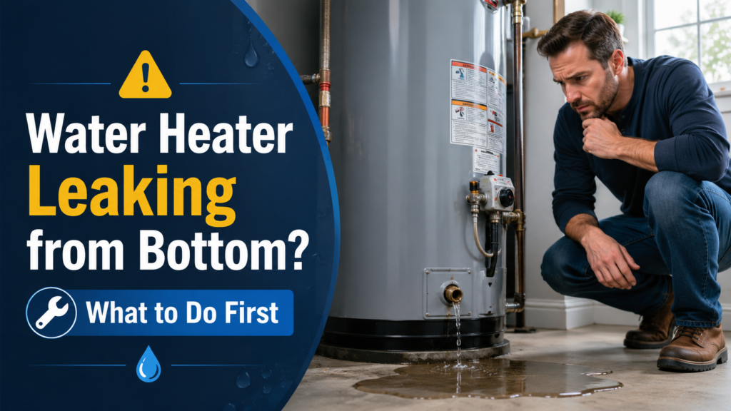 Water Heater Leaking from Bottom: What to Do First