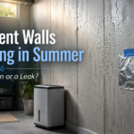 Basement Walls Sweating in Summer: Condensation or a Leak?