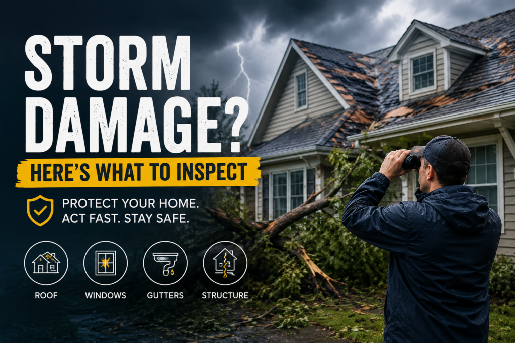 Summer Storm Damage: What to Inspect After a Storm
