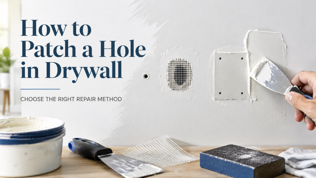 How to Patch a Hole in Drywall: Which Method for Which Size Hole