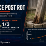 Fence Post Leaning or Rotting: How to Assess and Fix It