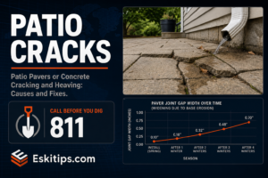 Patio Pavers or Concrete Cracking and Heaving: Causes and Fixes