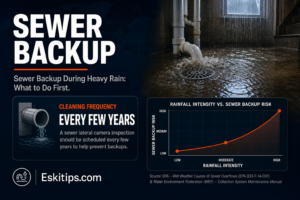 Sewer Backup During Heavy Rain: What to Do First
